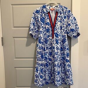 THML Blue and White Patterned Dress